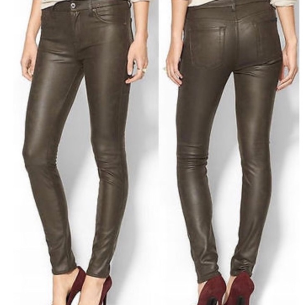 7 For All Mankind Faux Leather Jeans